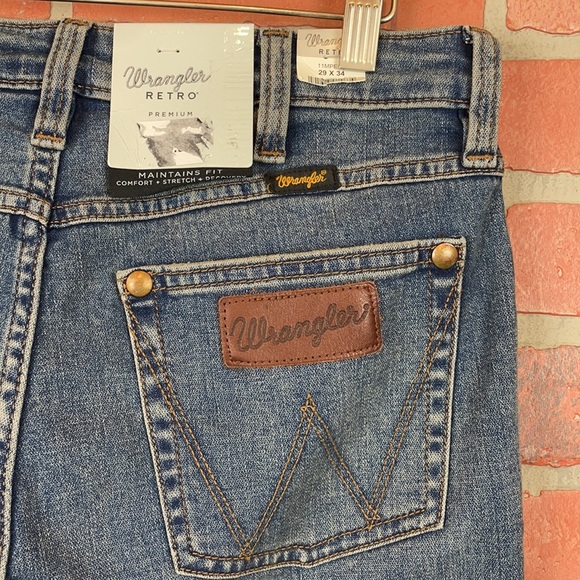 Wrangler Retro High Rise Trouser Bootcut Flare 5 Pocket Jeans 29x34 - Picture 13 of 16